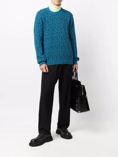 prada intarsia sweater