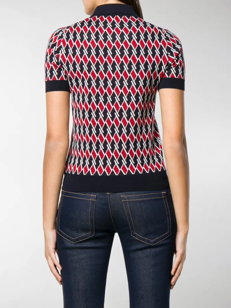 prada geometric polo