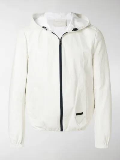 Prada - Giacca con cappuccio e zip