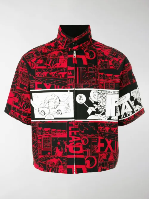 Prada - Giacca con stampa comics