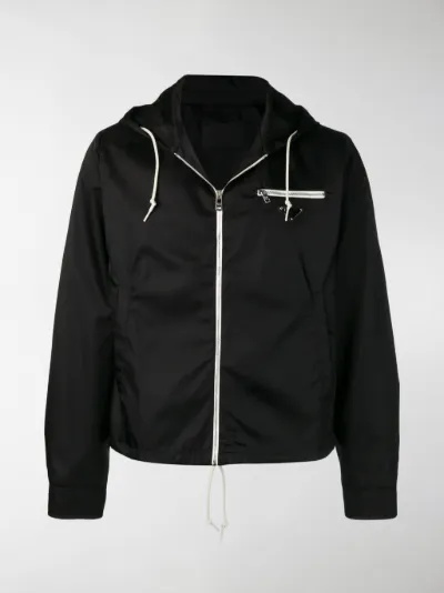 Colore Nero E Zip Giacca Logo Prada Con Di U5WnqaxT