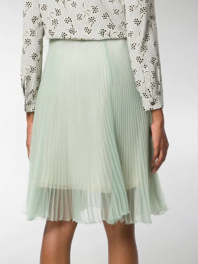 silk pleated skirt