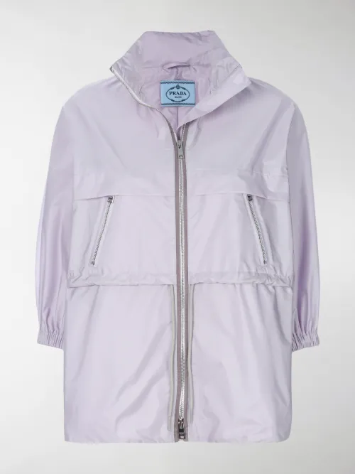 Prada - Impermeabile con zip