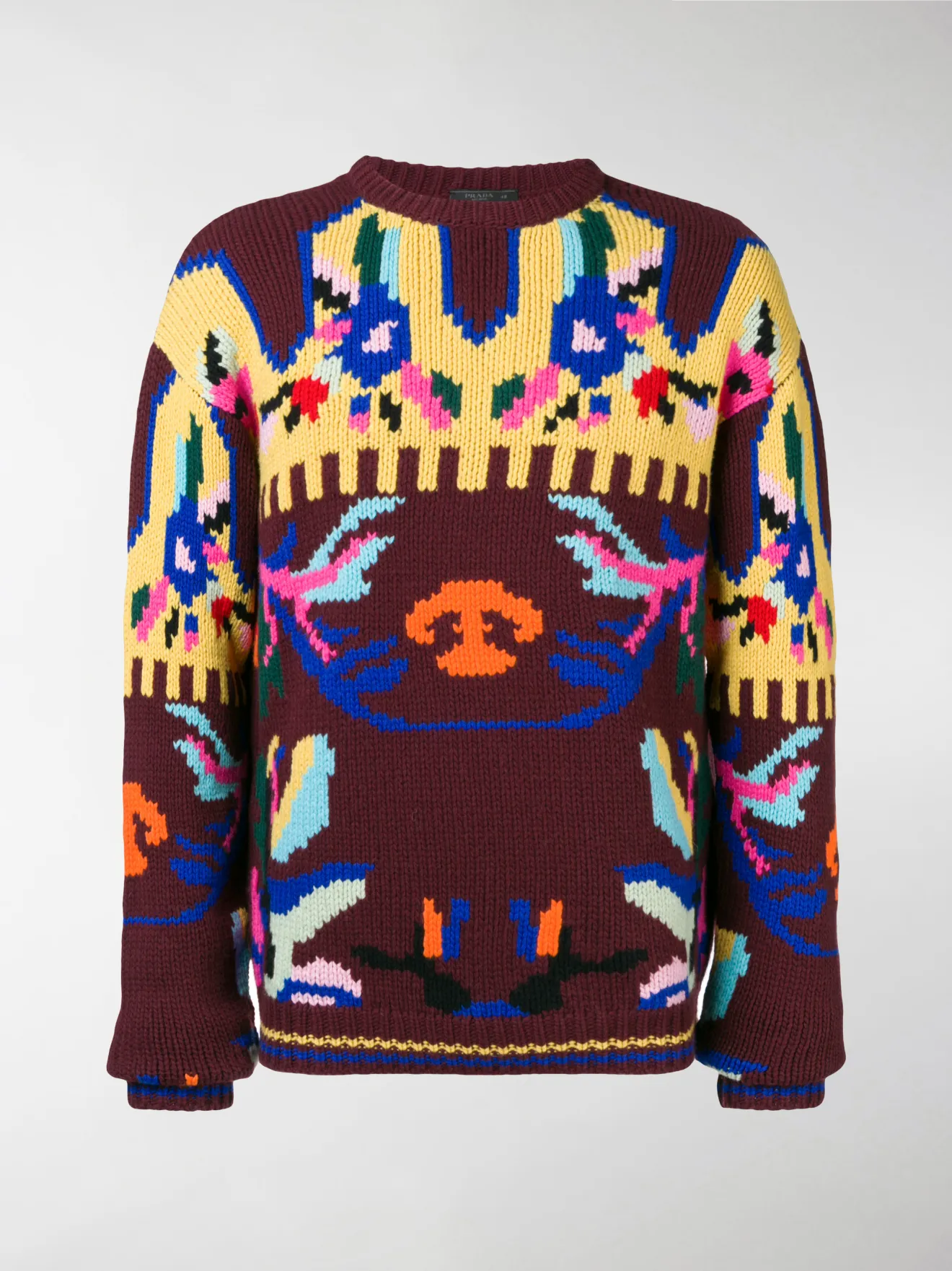 prada intarsia sweater