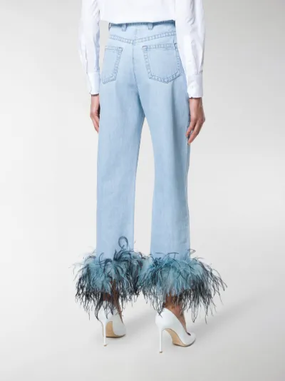 Prada Jeans con piume blu | MODES