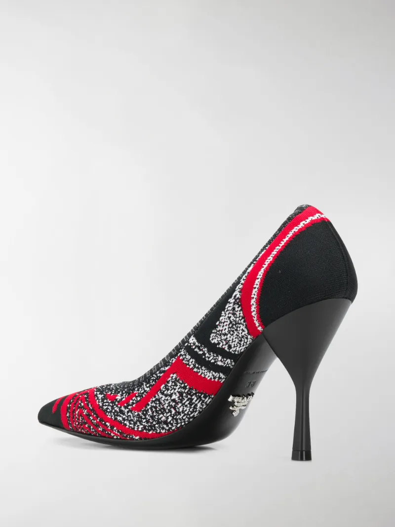 prada knit pumps