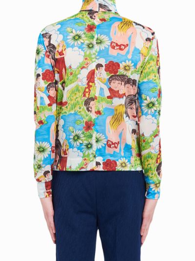 Prada hotsell floral turtleneck