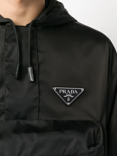 prada windbreaker grey