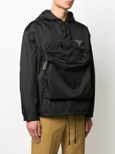 prada windbreaker grey