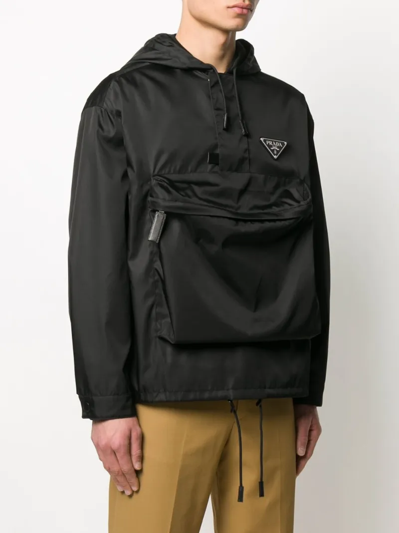 prada large pocket windbreaker