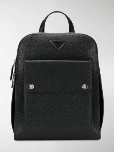 prada leather backpack