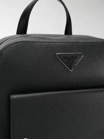 prada leather backpack
