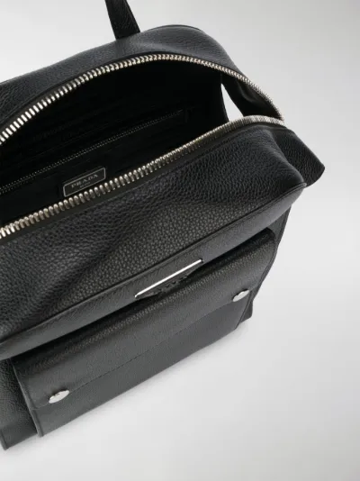 prada leather backpack