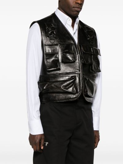 leather cargo vest | Prada | Eraldo.com AQ