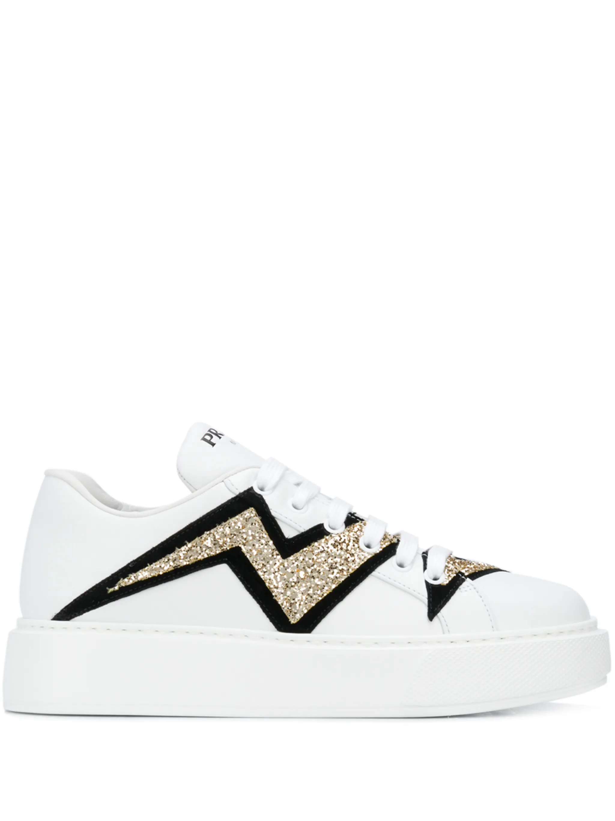 lightning bolt low-top sneakers | Prada | Eraldo.com