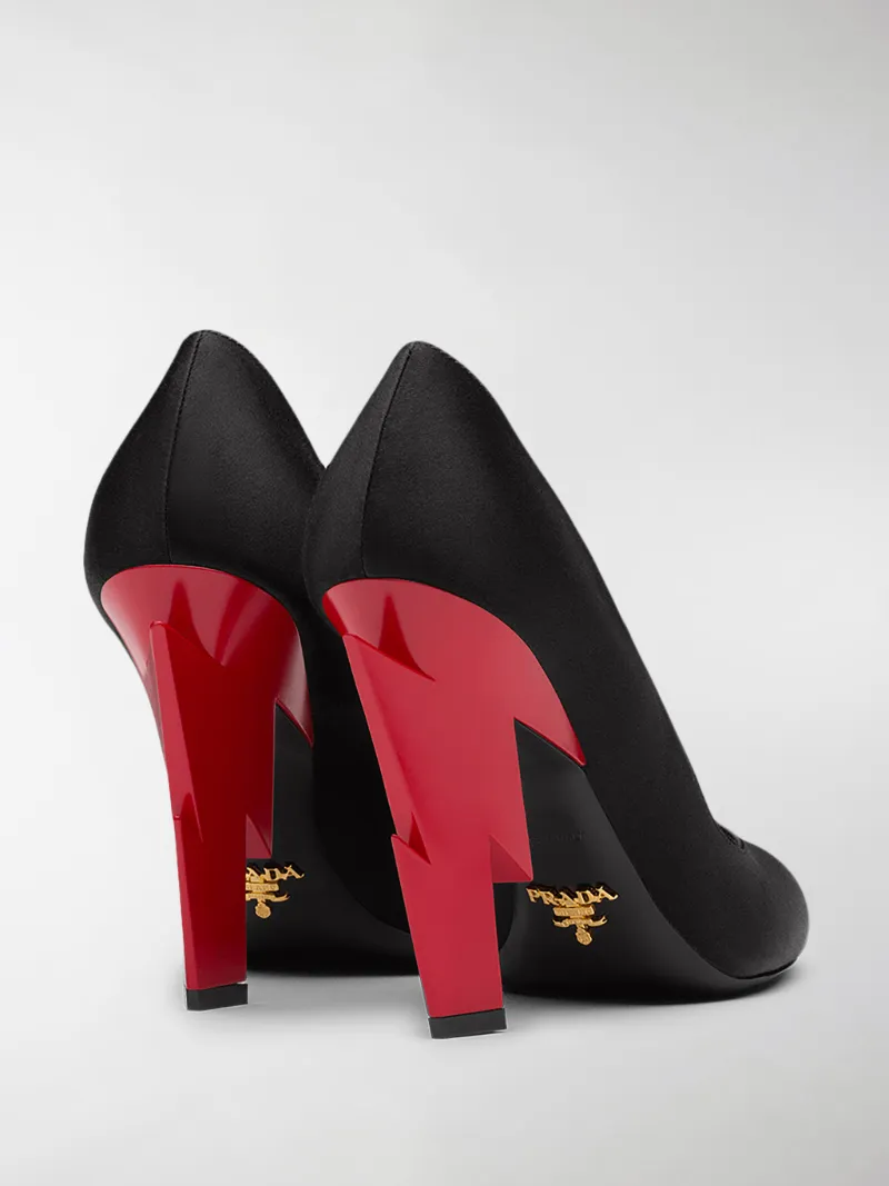 prada lightning bolt heels