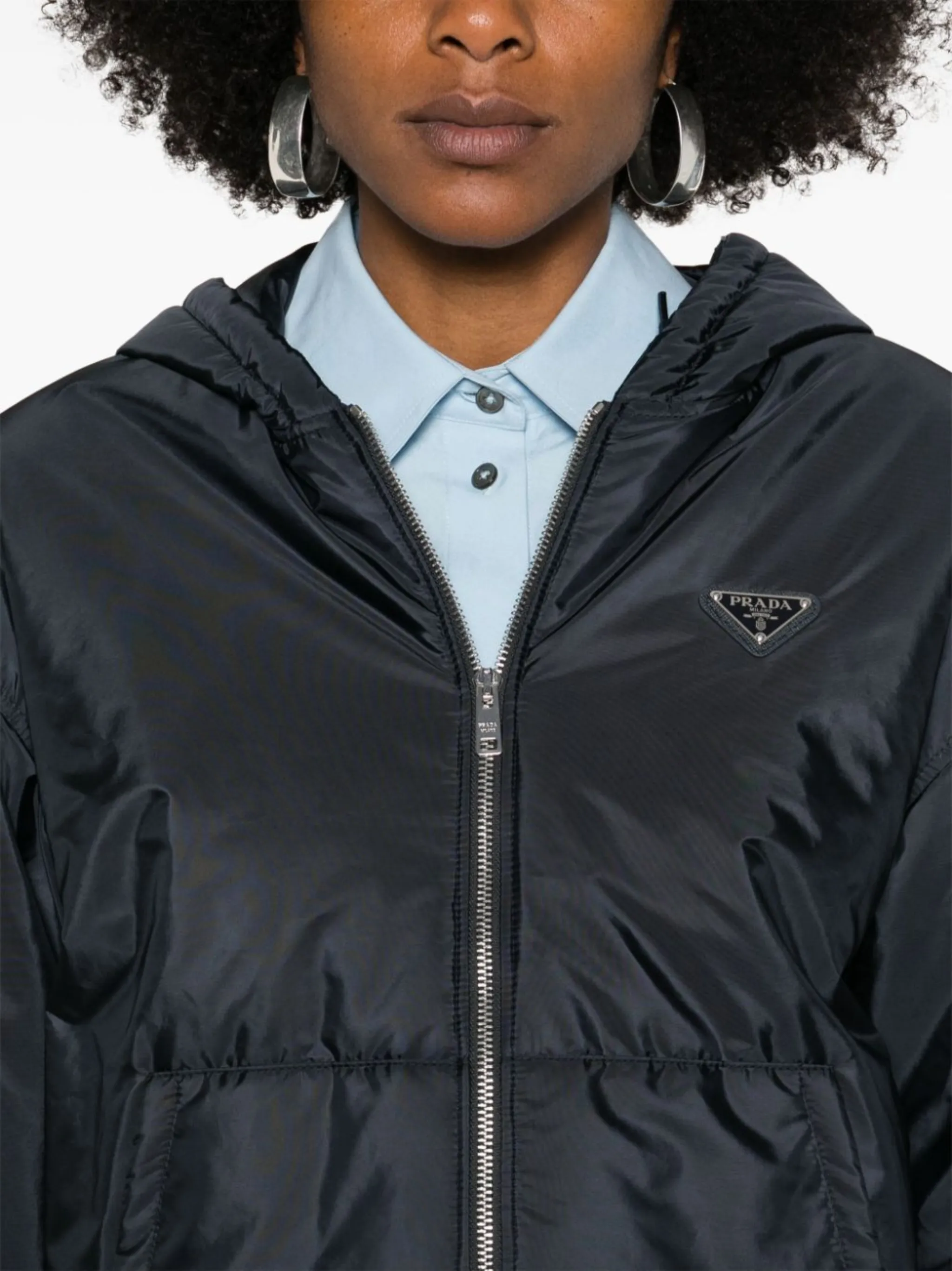 Prada nylon coat online