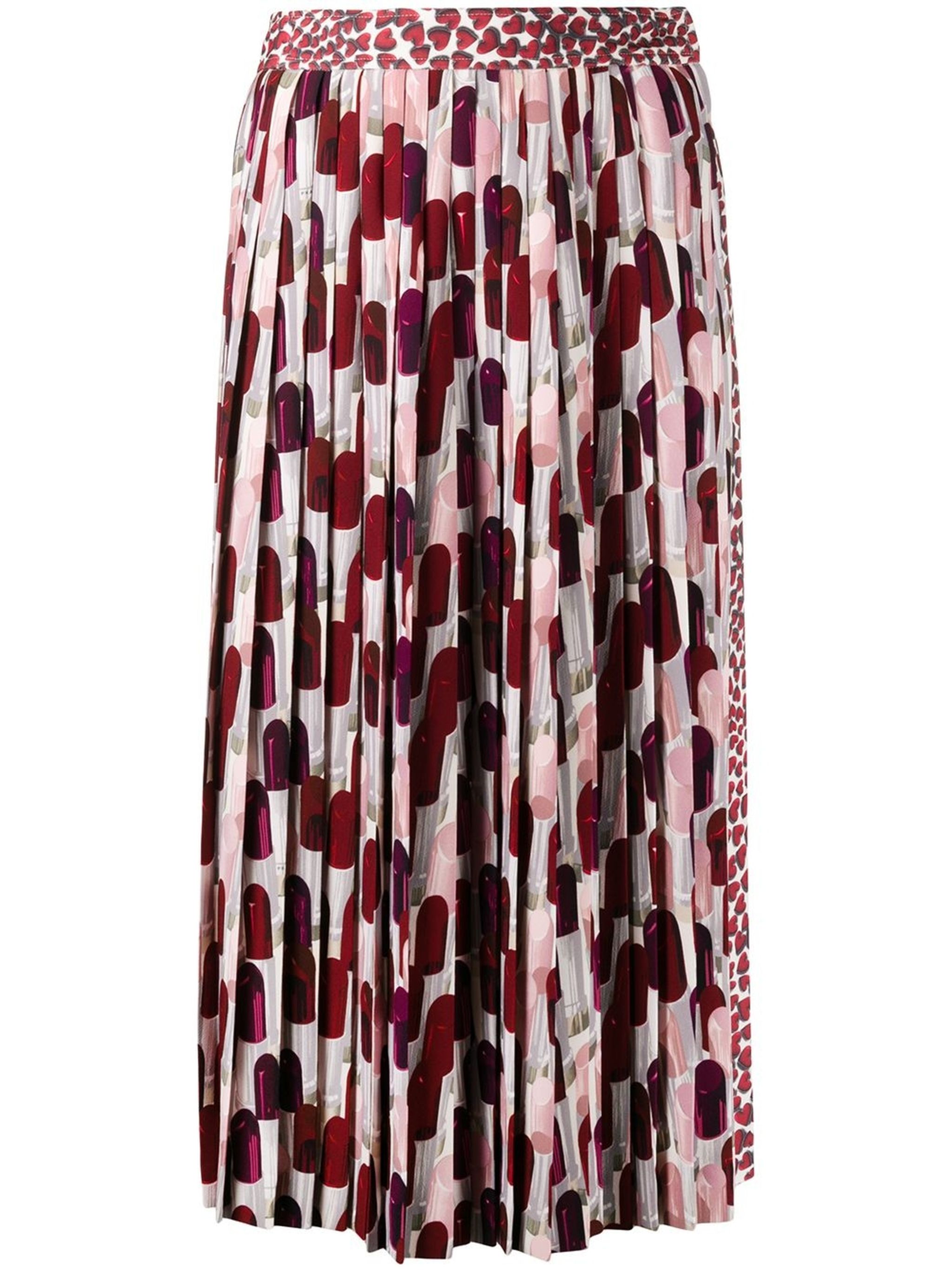 lipstick print pleated skirt | Prada | Eraldo.com KR