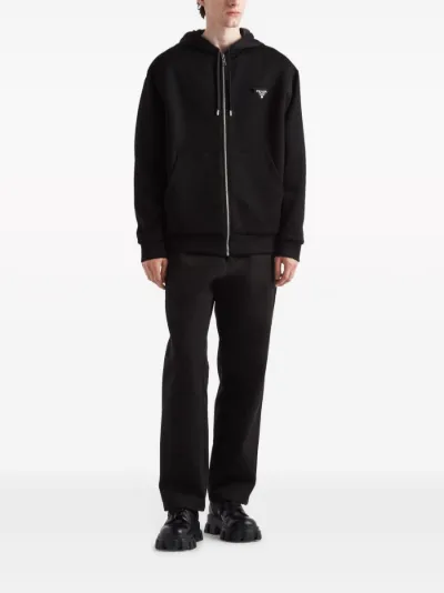 Prada zip up hoodie best sale