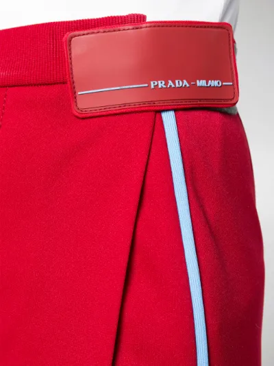 prada logo red
