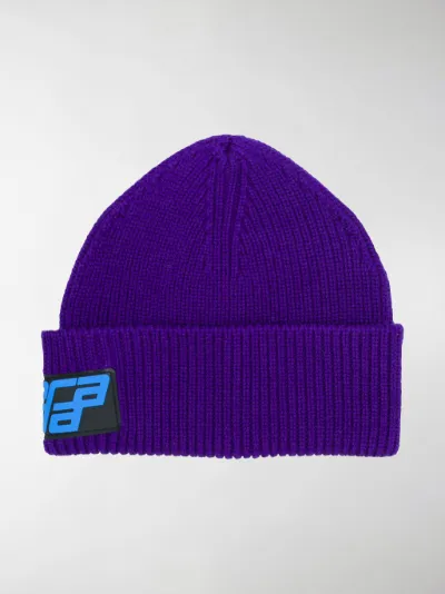 prada logo beanie