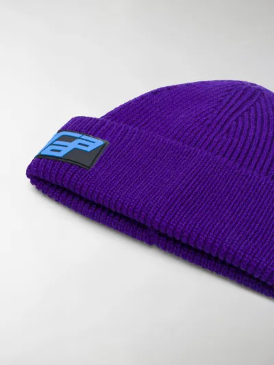 prada logo beanie