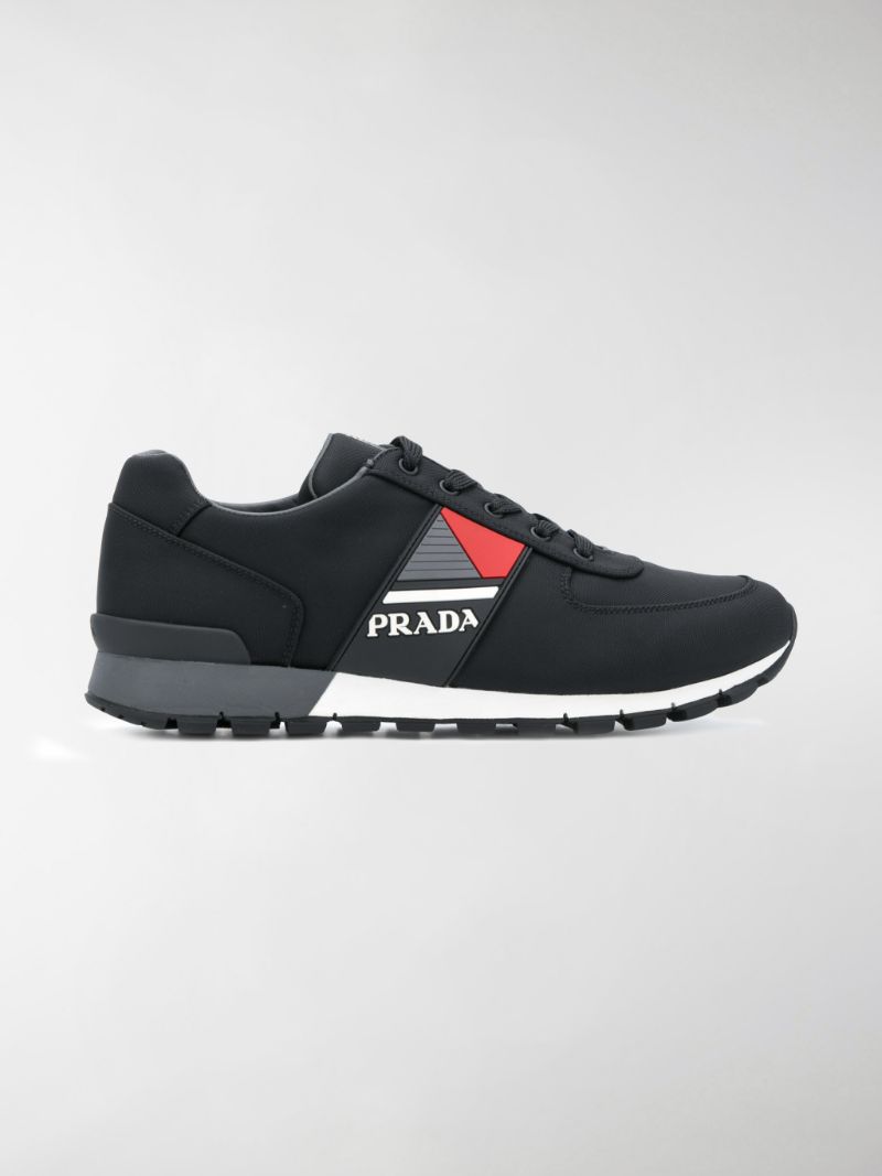 prada panelled sneakers