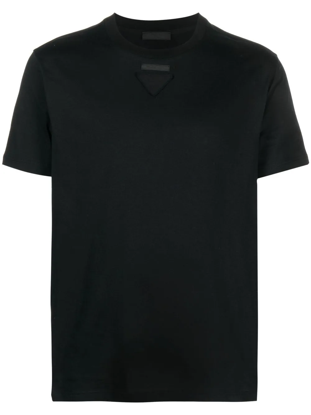 logo-patch cotton T-shirt | Prada | Eraldo.com