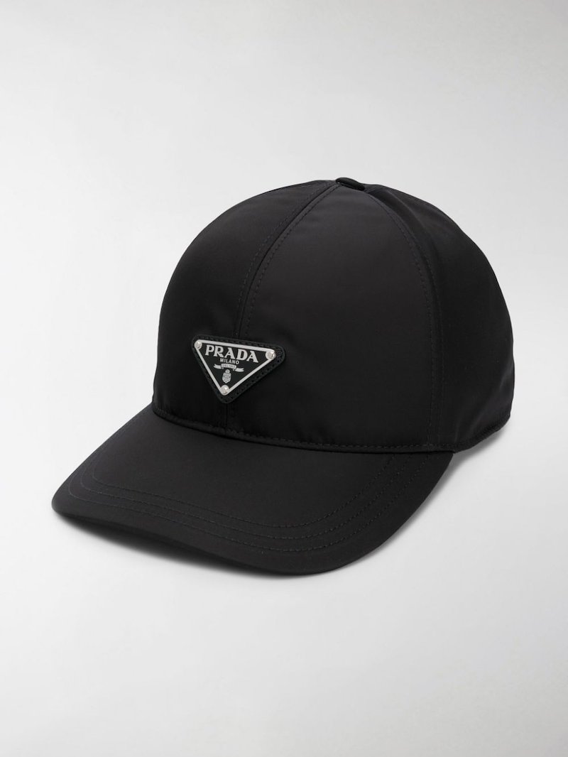 prada baseball cap black