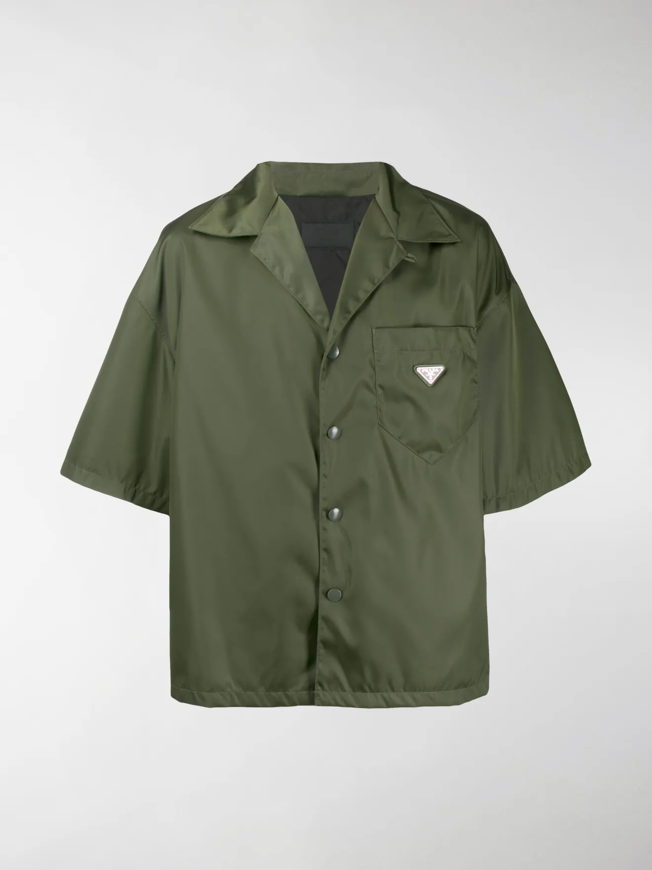 prada nylon bowling shirt