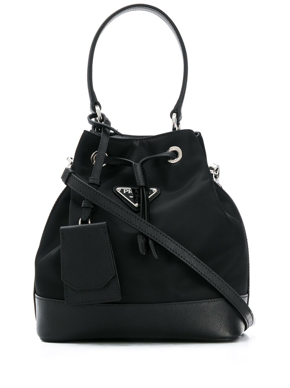 Prada logo store bucket bag