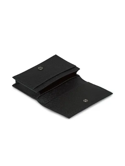 prada logo plaque card holder