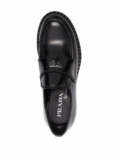 prada heeled loafers