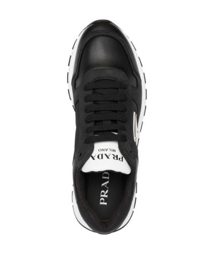 logo-plaque low-top sneakers