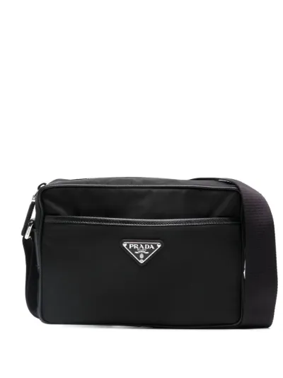 Prada logo plaque messenger bag Eraldo UK