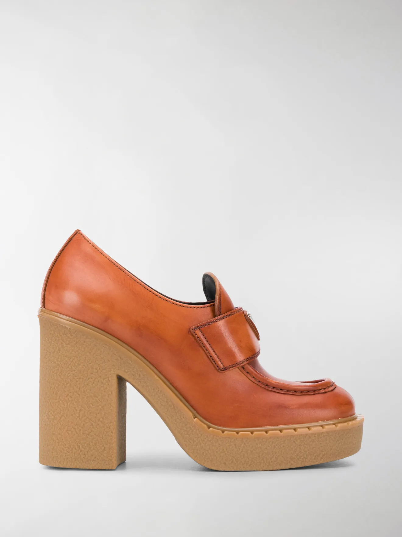prada platform loafers