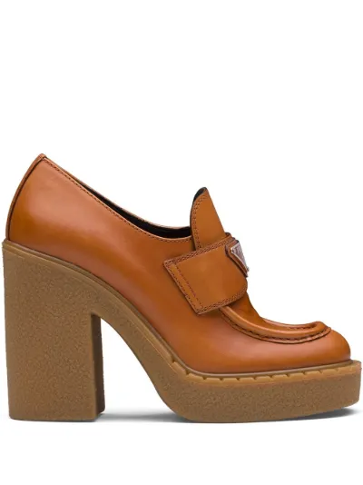 Pumps Prada Donna | Mocassini con tacco Nero » Livignielivigni