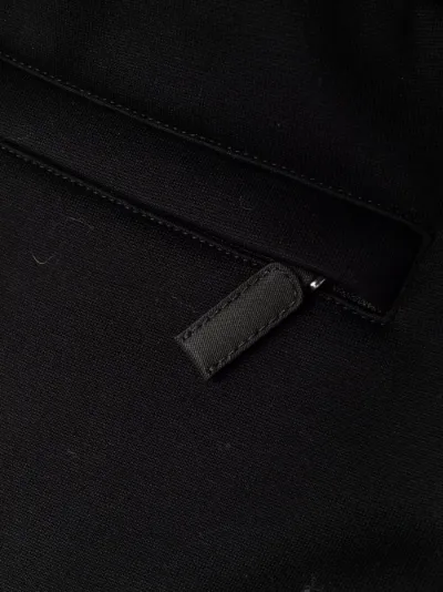 prada logo zip pants