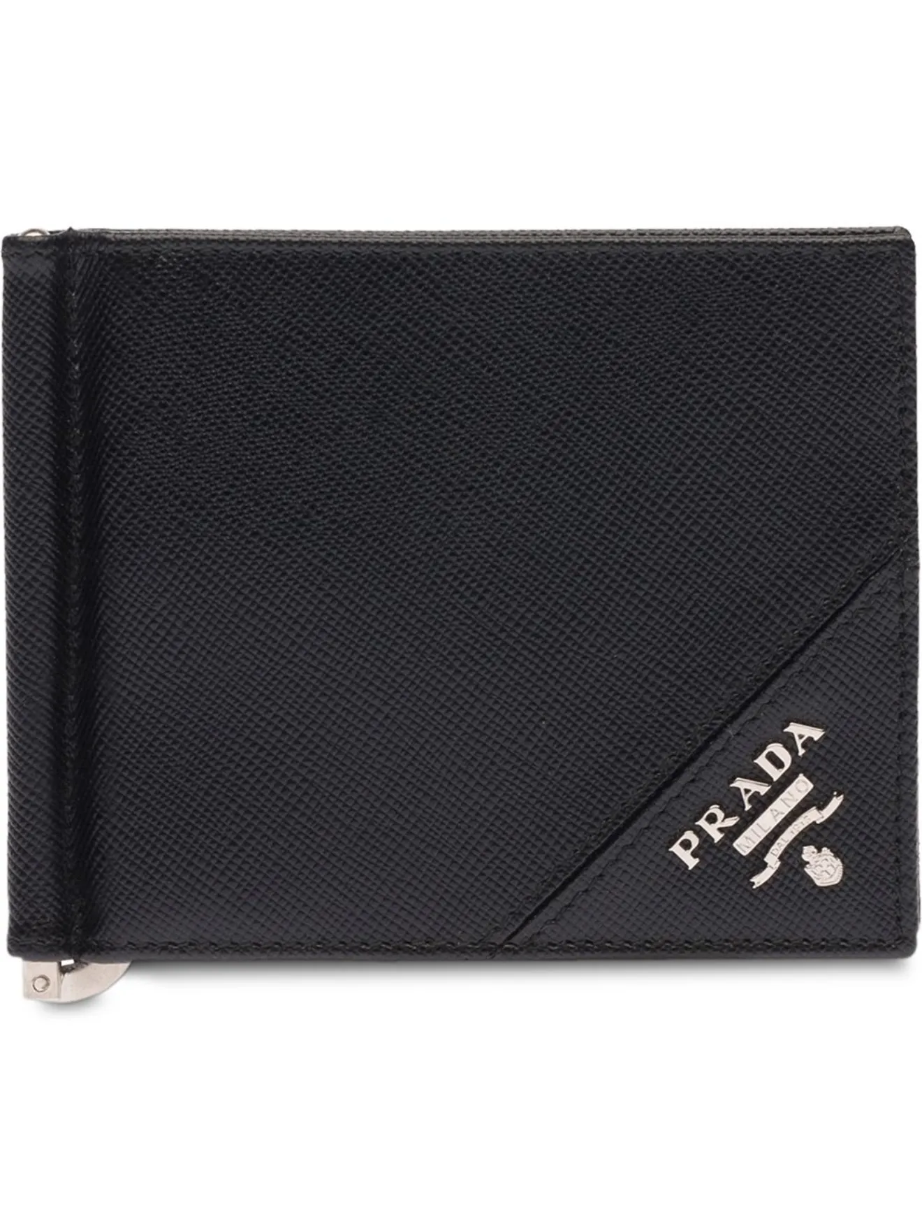 prada logo plaque wallet