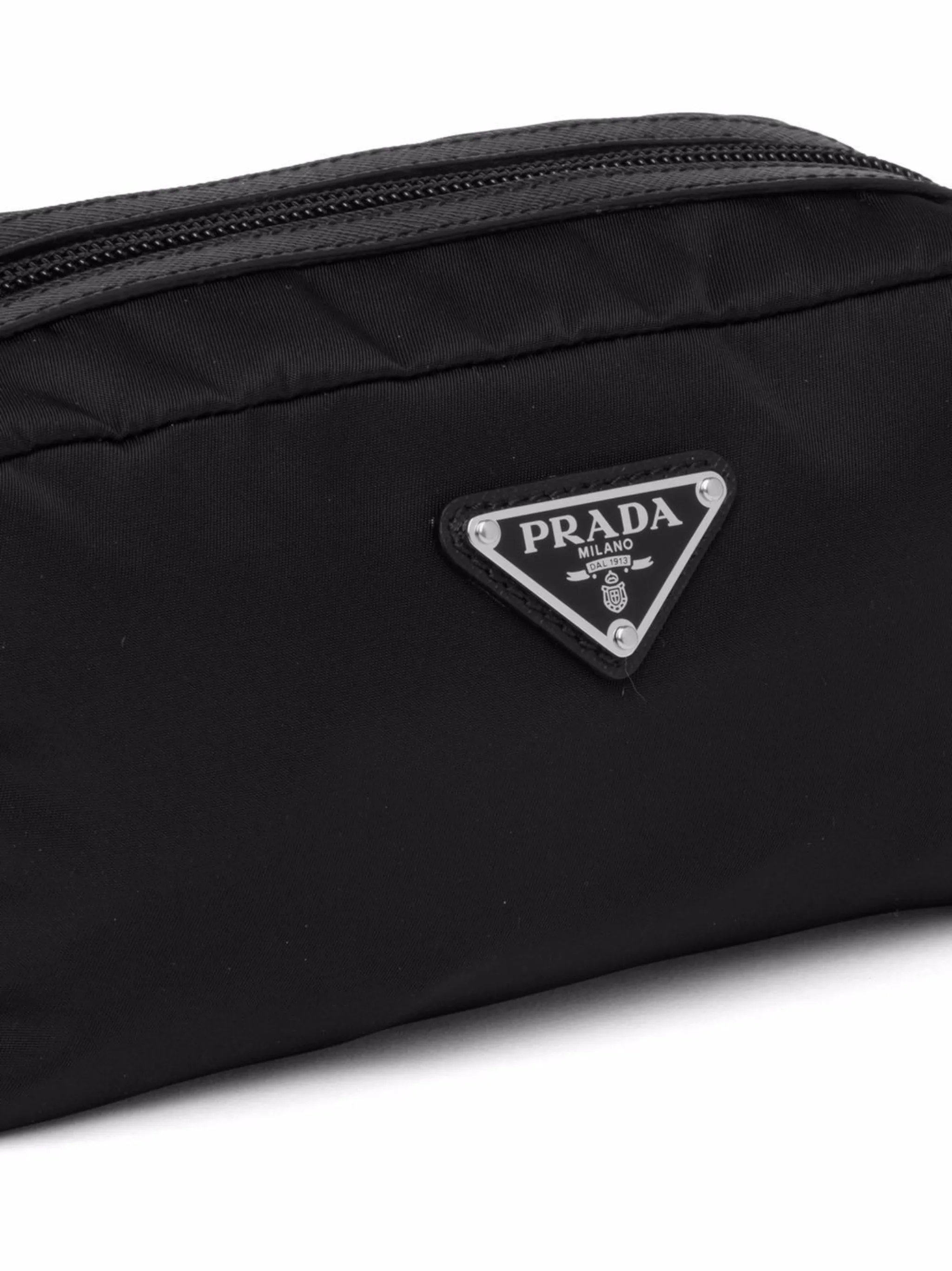 Prada logo plaque wash bag Eraldo UK