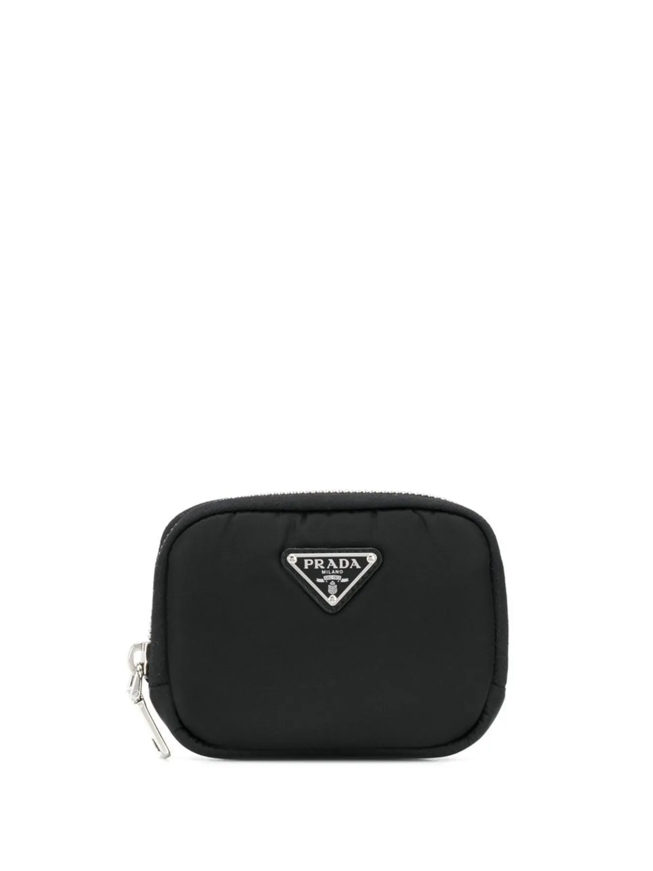 prada logo plaque wallet