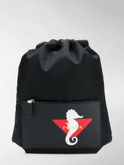 prada drawstring backpack