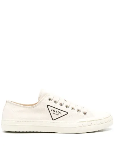 Prada logo low top sneaker Clearance