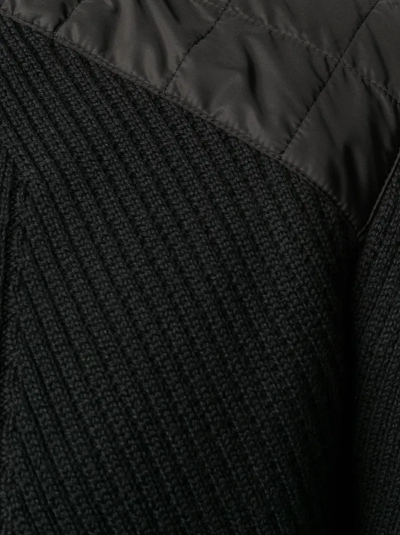 Prada Maglione con spalle imbottite nero | MODES