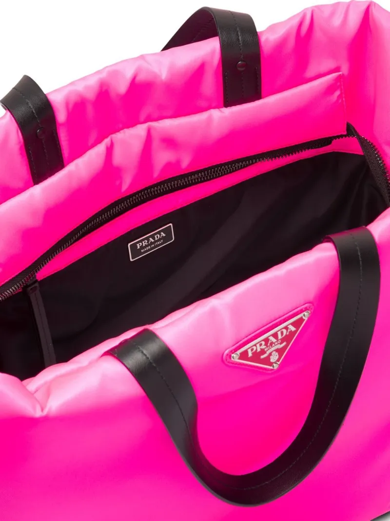 prada padded nylon tote