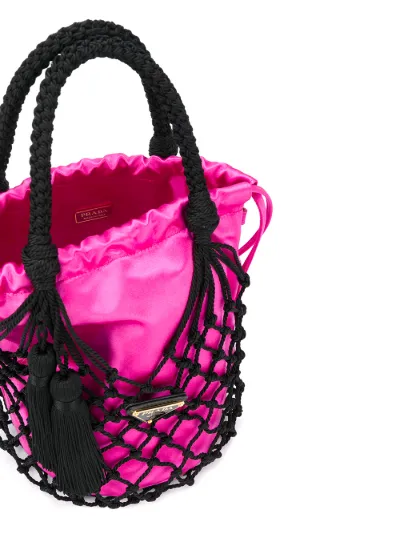prada mesh bucket bag