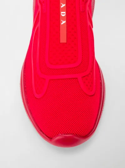 slip on red sneakers