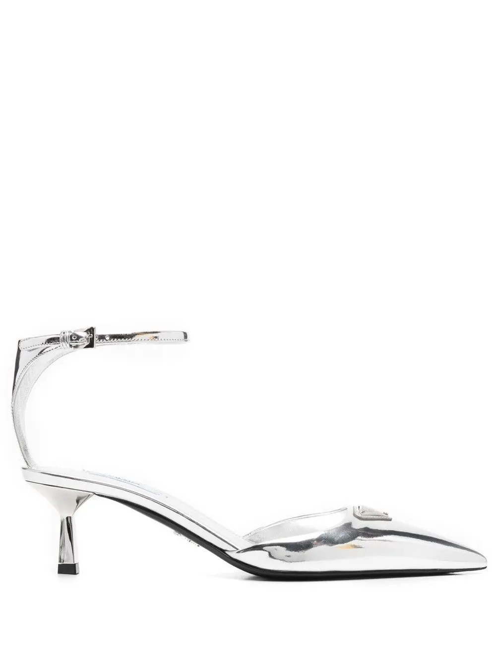 Prada metallic pumps best sale