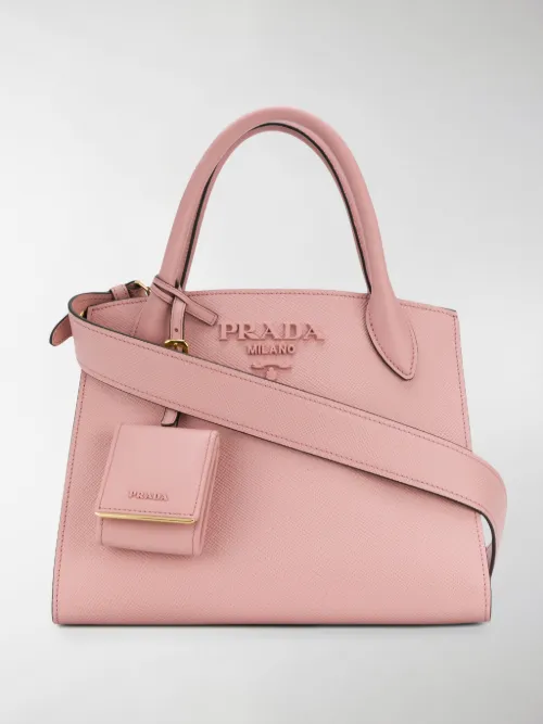 Prada - monochrome Saffiano bag