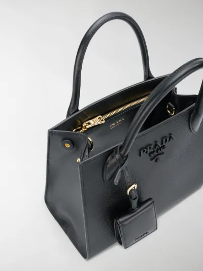 prada monochrome tote bag